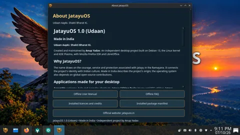 About JatayuOS in JatayuOS 1.0 Udaan